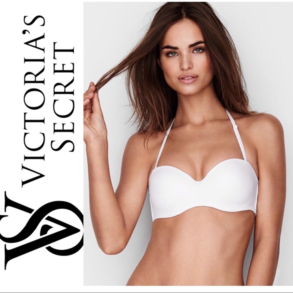 NWT White Body By Victoria VS Strapless Bra 36DD